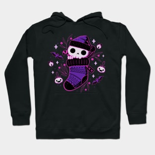 Creepy Cute Christmas Stocking Skull Hoodie